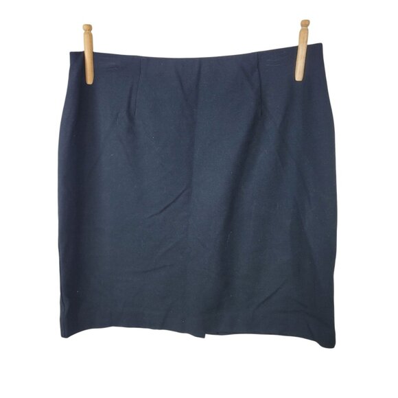 J Jill Pointe Pencil Skirt Size Medium Petite Career Professional Black Stretch - Picture 1 of 5